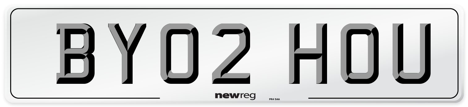 BY02 HOU Number Plate from New Reg